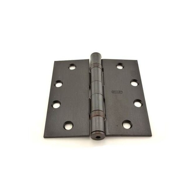 Best Hinges 4-1/2inx4-1/2in Steel Full Mortise Ball Bearing Standard Weight Square Corner Hinge # 067583 Oil FBB17941210B - main
